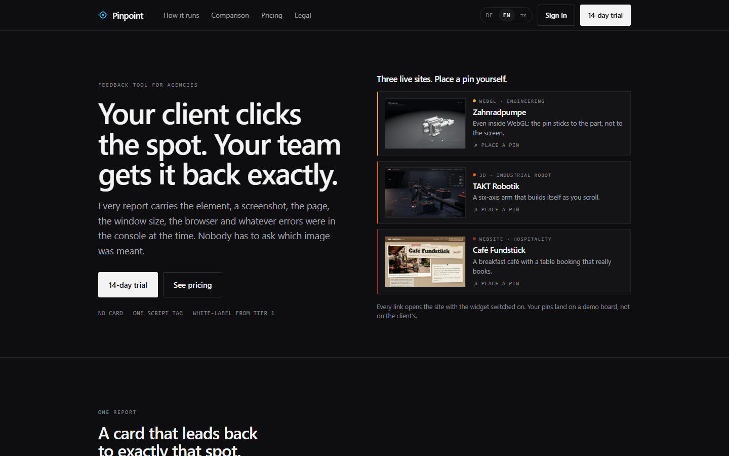 ClickAndSay, Produkt mit eigener Abrechnung