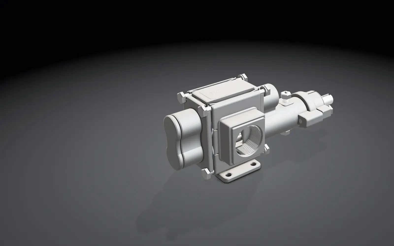 Zahnradpumpe als 3D-Modell, Standbild