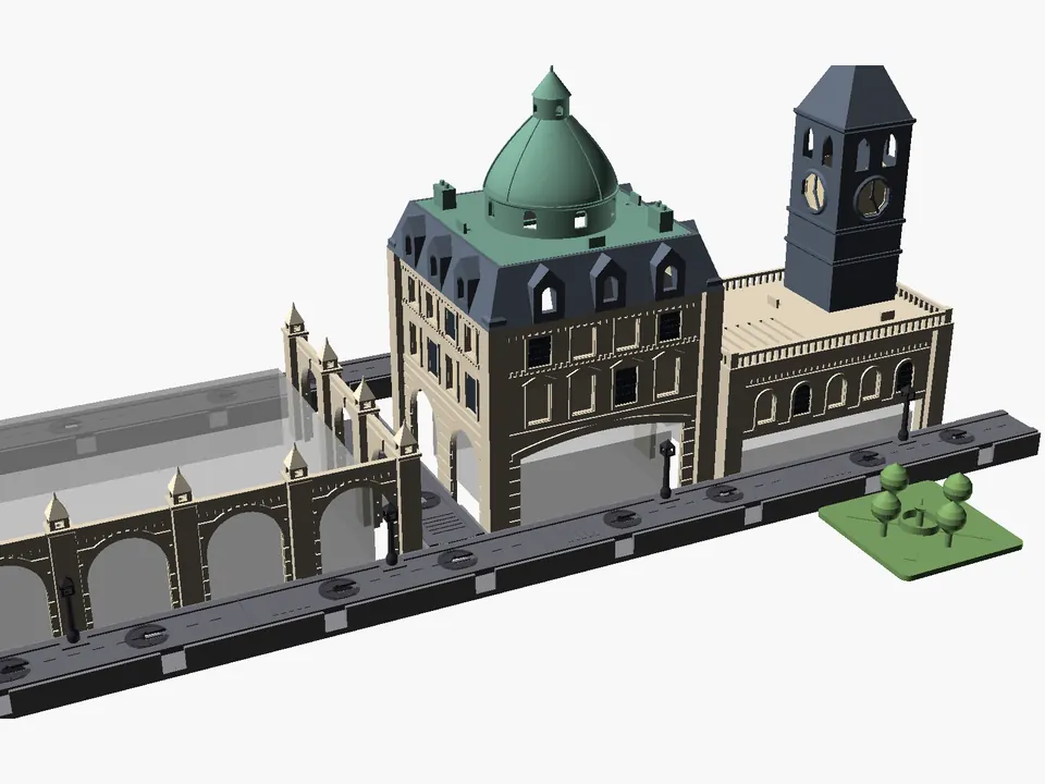 Desk City, render: day