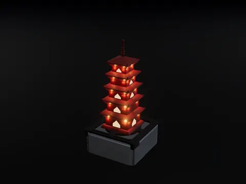 Lantern, render: night