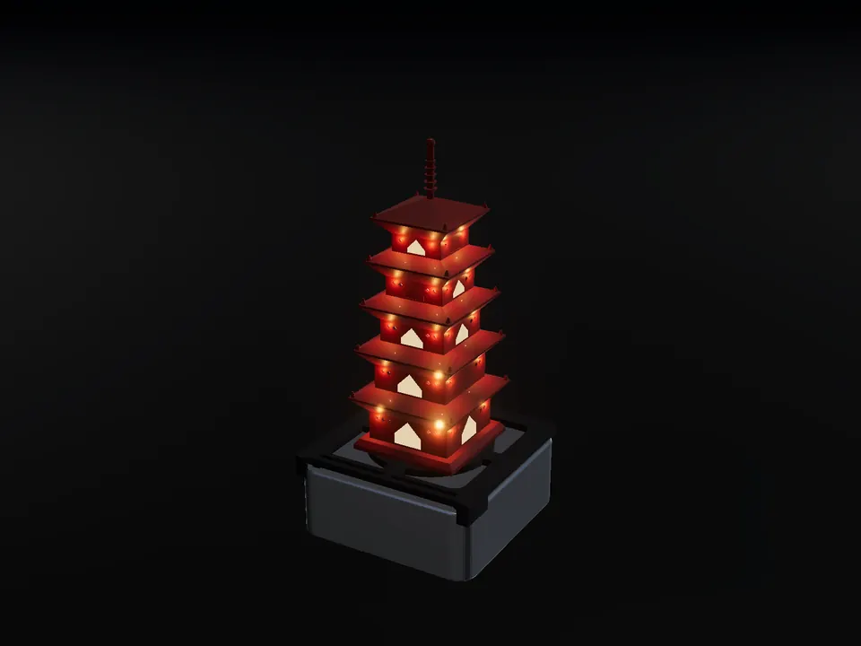 Lantern, render: night