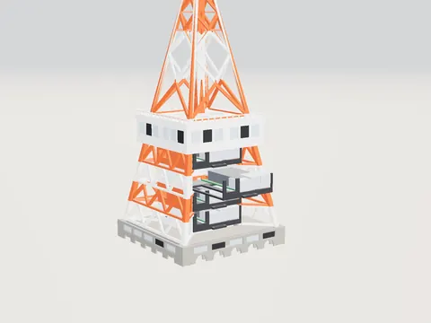 Pi Tower, render: slide a sled out at the back